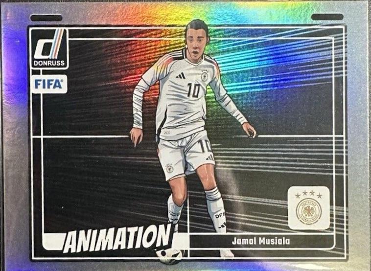 Jamal Musiala #12 Soccer Cards 2024 Panini Donruss Animation