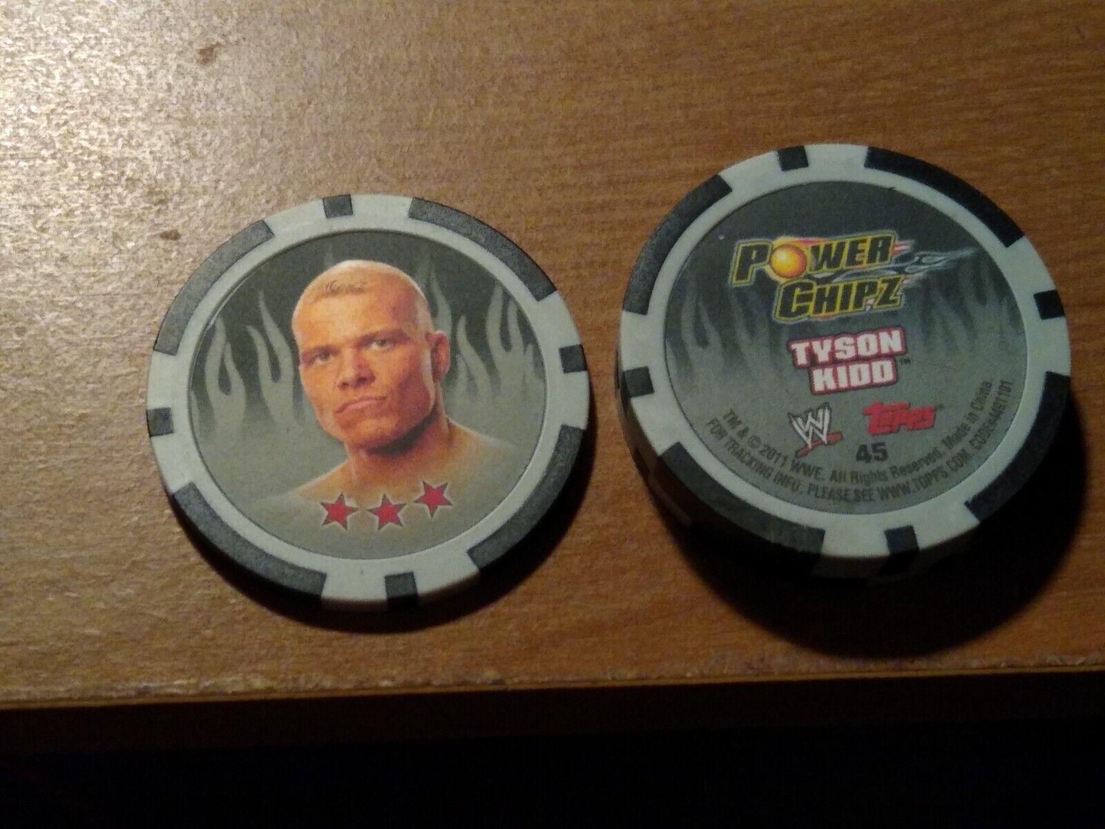 Tyson Kidd #45 Wrestling Cards 2011 Topps WWE Power Chipz