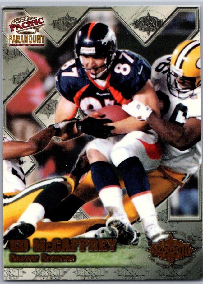 Ed McCaffrey #7 Football Cards 1998 Pacific Paramount Super Bowl XXXII