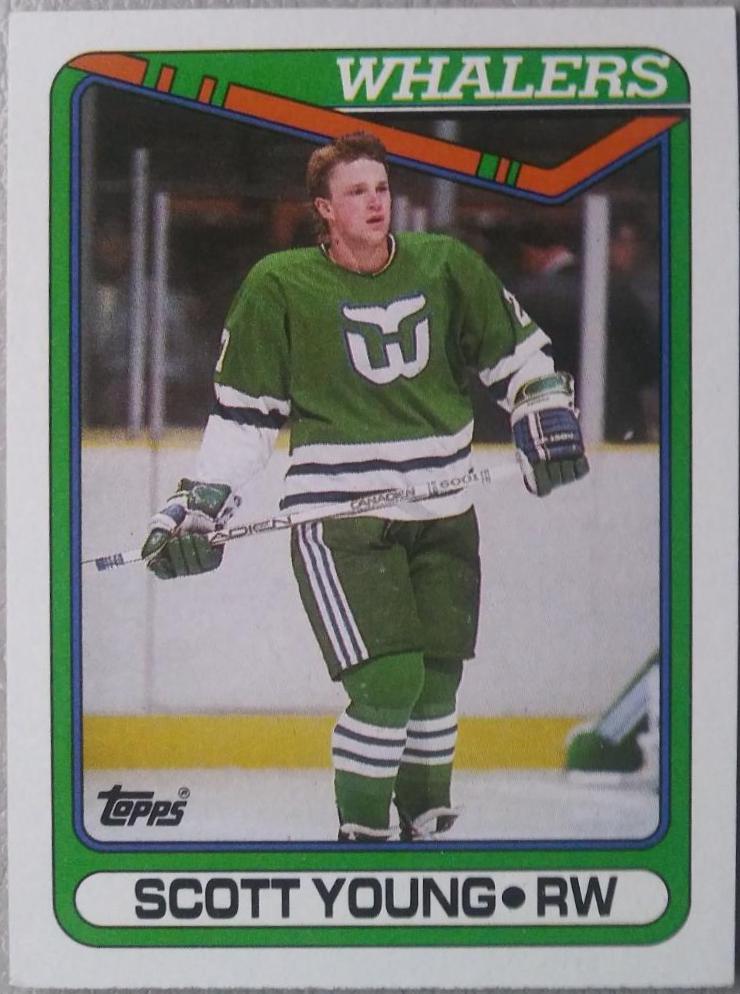 Scott Young #84 1990-91 Topps Hockey