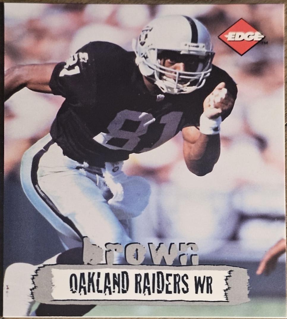 Tim Brown #166 Football Cards 1996 Collector's Edge