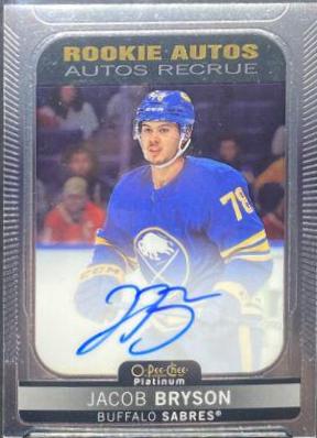 Jacob Bryson #R-JB 2021 O Pee Chee Rookie Autographs Hockey