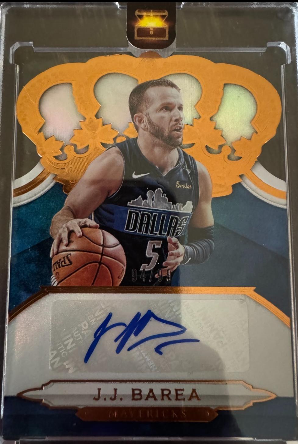 J.J. Barea #CA-JJB 2018-19 Panini Crown Royale Basketball Crown Autographs