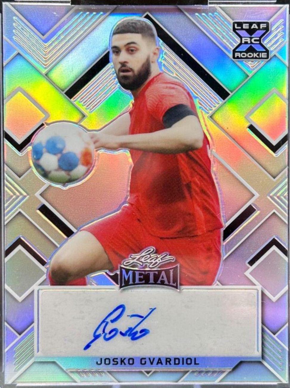 Josko Gvardiol #BA-JG4 2022 Leaf Metal Autographs Soccer