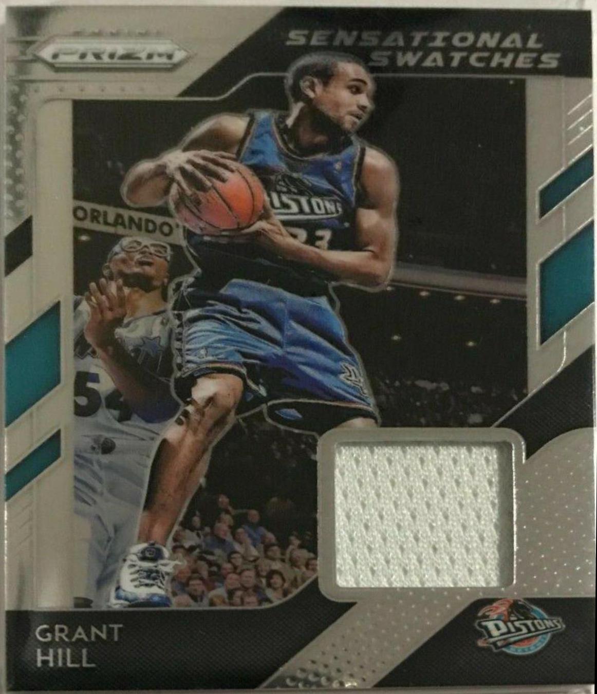 Grant Hill #21 Basketball Cards 2018 Panini Prizm Sensational Swatches