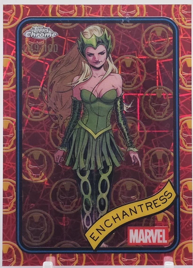 Enchantress Iron Man Red & Gold Lazer Refractor