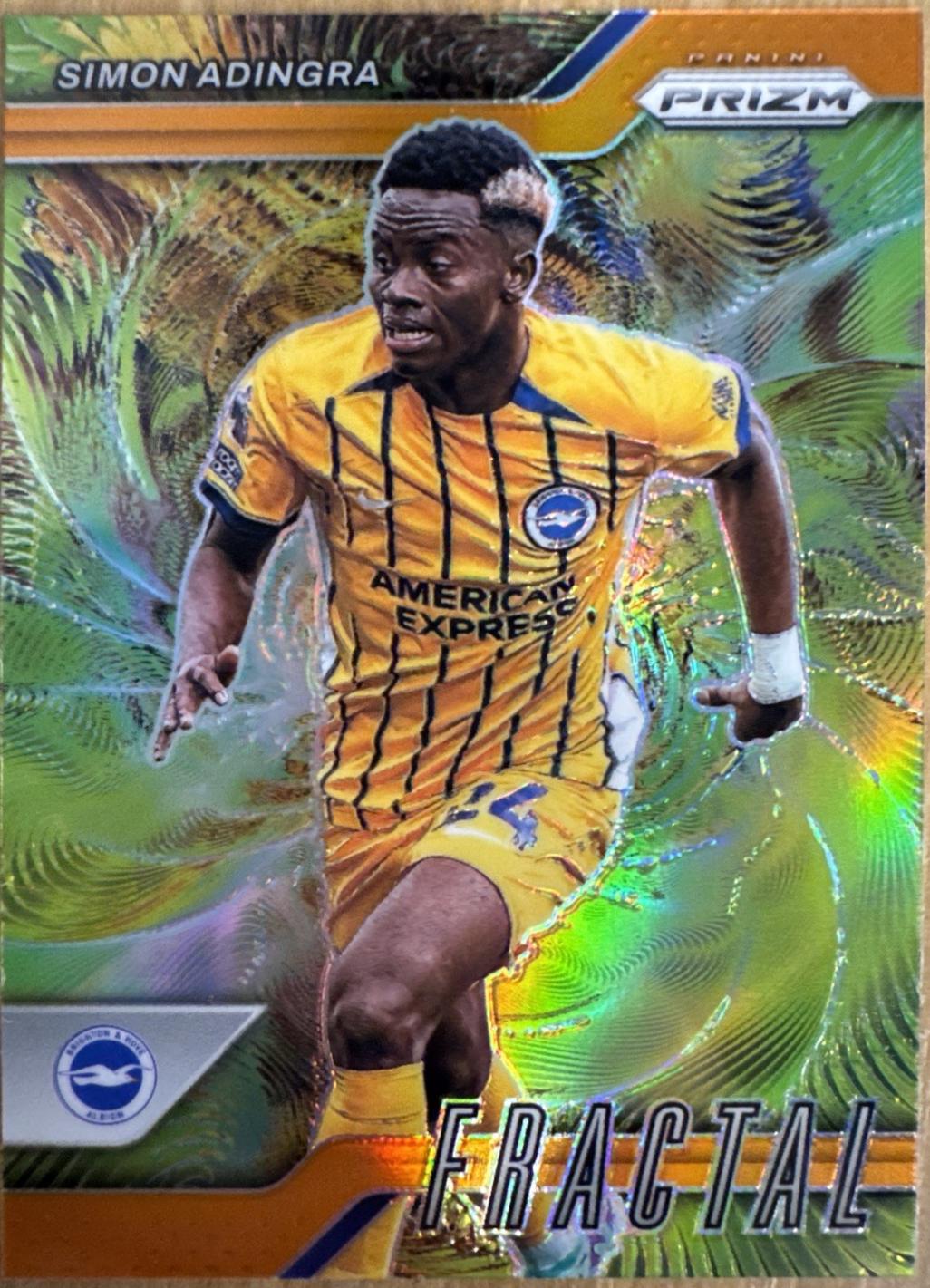 Simon Adingra #11 2024 Panini Prizm Premier League Fractal