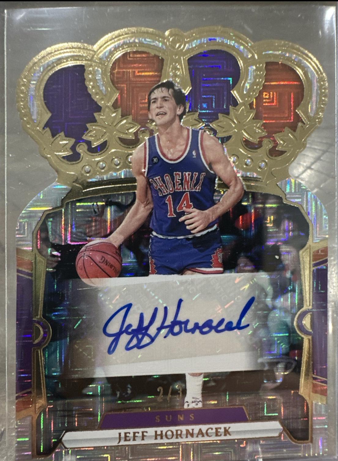 Jeff Hornacek #CA-HOR Basketball Cards 2023 Panini Crown Royale Autograph