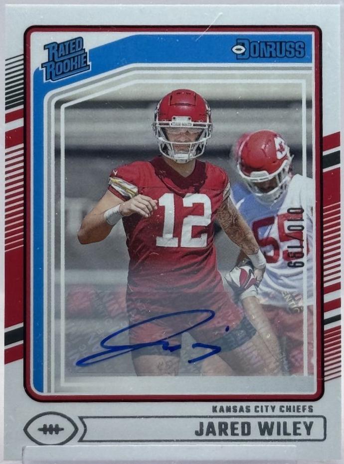 Jared Wiley #387 2024 Panini Donruss Rated Rookies Autograph Football