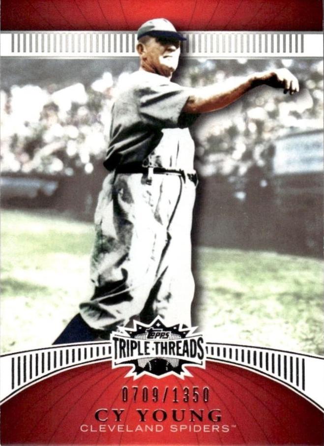 Cy Young #62 Baseball Cards 2010 Topps Triple Threads