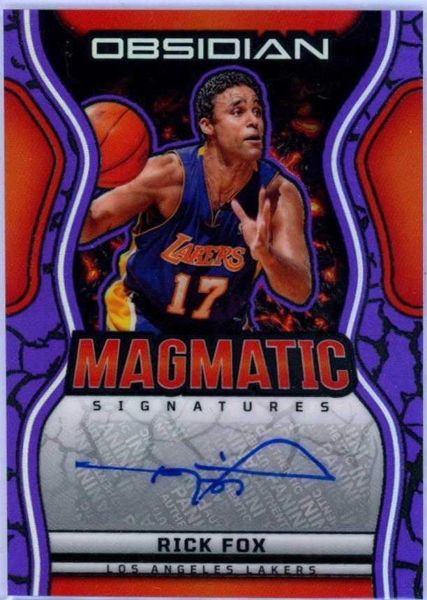 Rick Fox #MS-FOX 2024-25 Panini Obsidian Basketball Magmatic Signatures