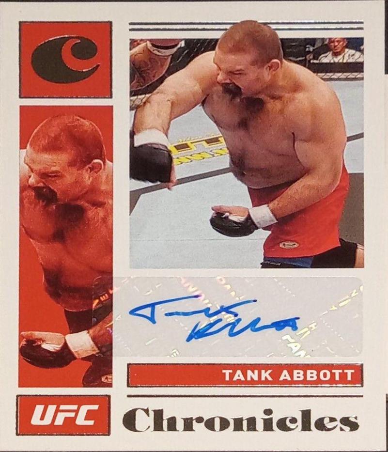 Tank Abbott #CS-TAB Ufc Cards 2021 Panini Chronicles UFC Signatures