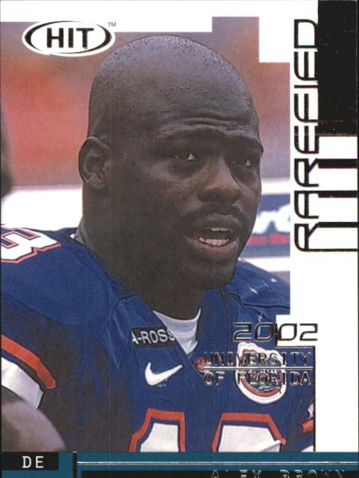 Alex Brown #R13 2002 Sage Hit Rarefied Football