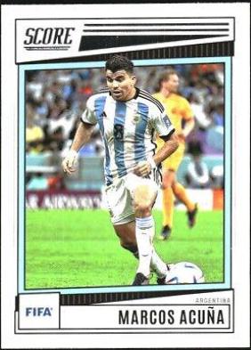 Marcos Acuna #100 Soccer Cards 2022 Panini Score FIFA