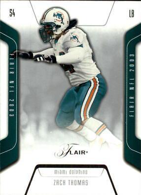 Zach Thomas #55 2003 Flair Football