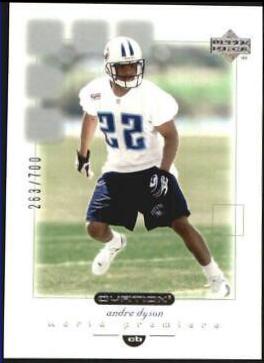 Andre Dyson #97 2001 Upper Deck Ovation Football