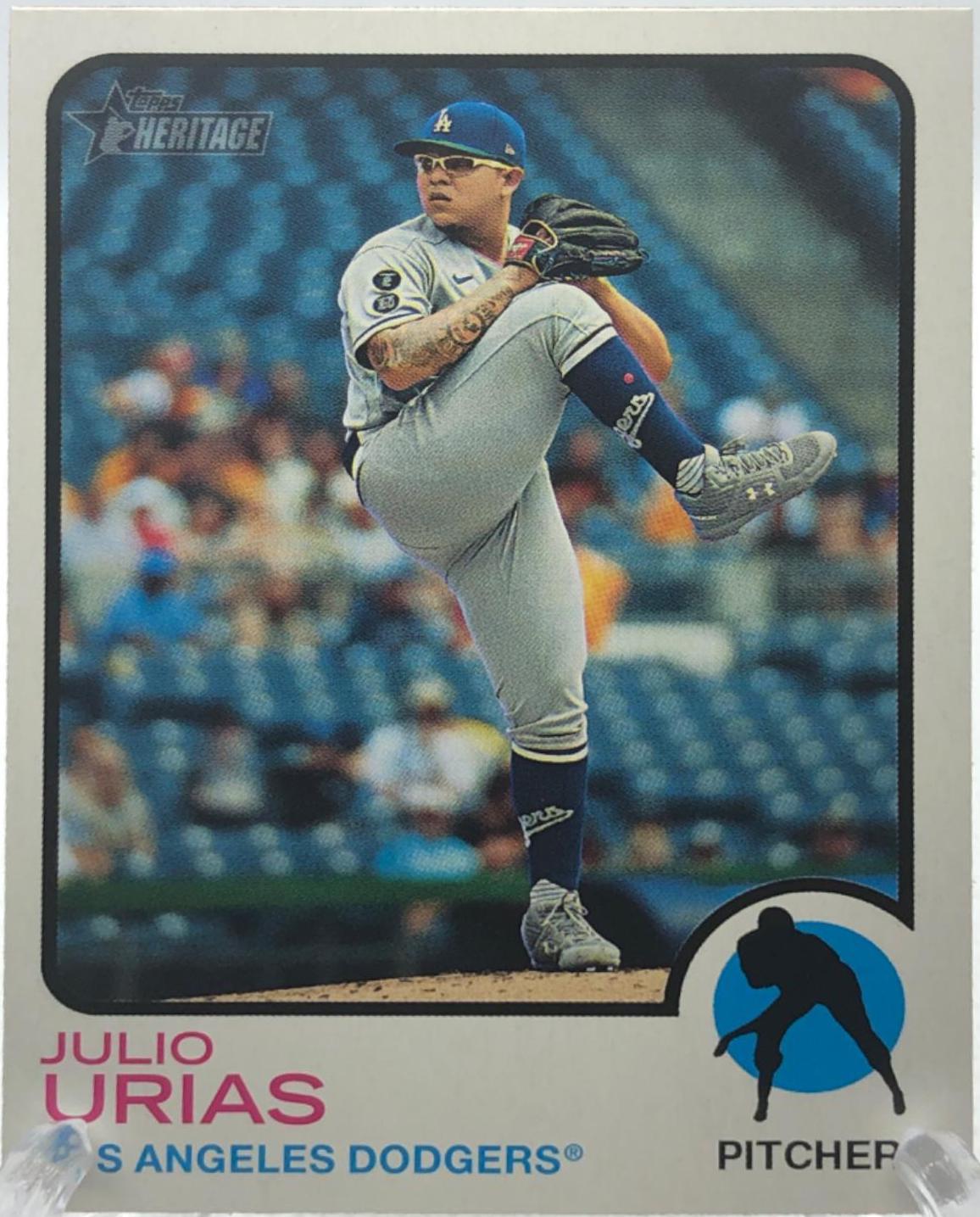 Julio Urias #337 2022 Topps Heritage Baseball