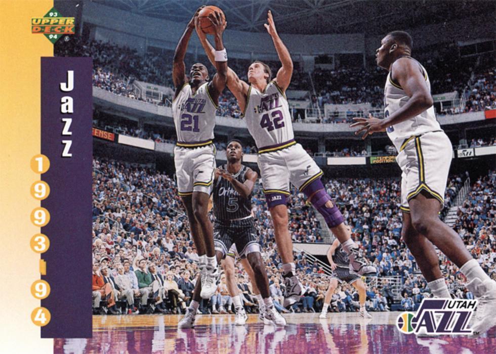 Utah Jazz #235 Basketball Cards 1993 Upper Deck