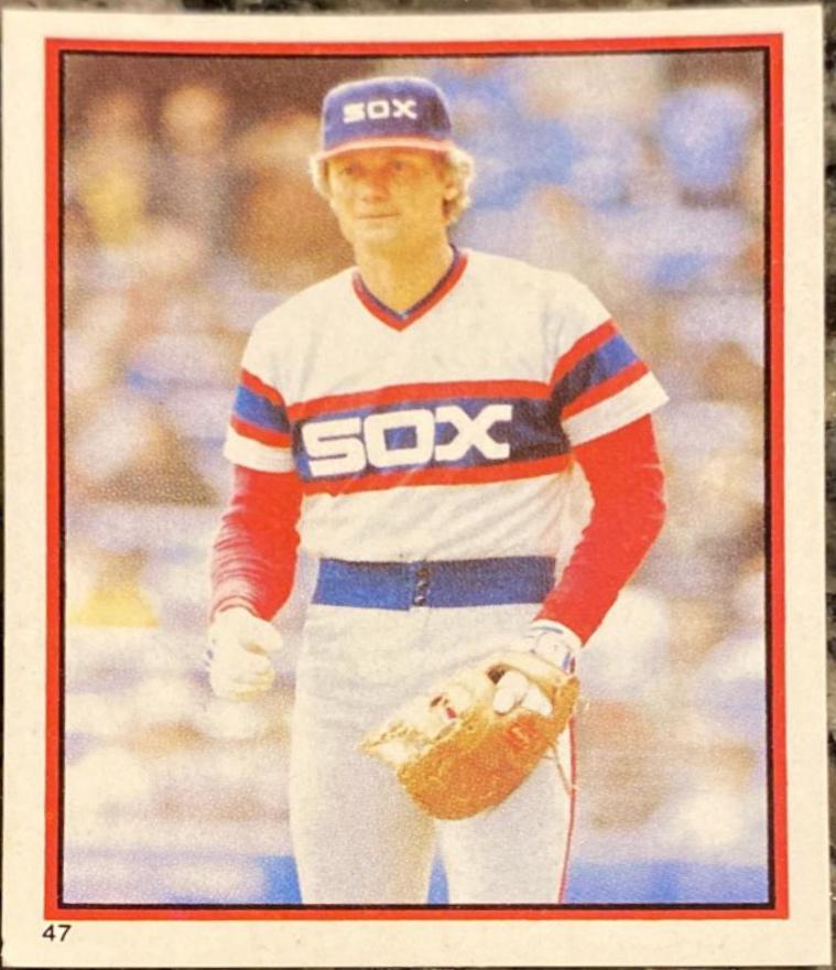 Tom Paciorek Baseball Cards 1983 Topps Stickers