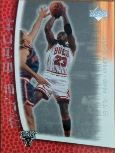 Michael Jordan #MJ-46 Basketball Cards 2001 Upper Deck MJ's Back
