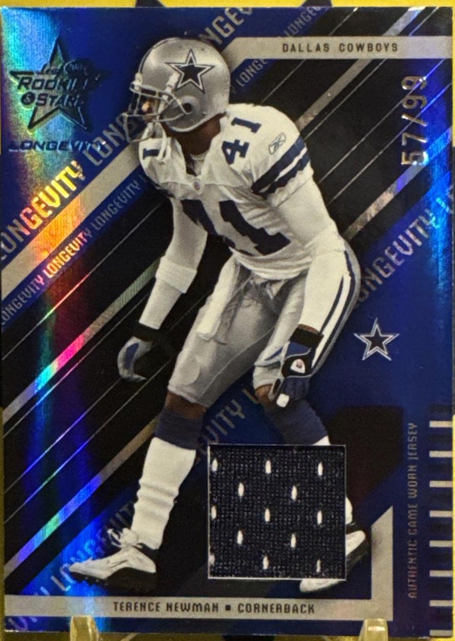 Terence Newman #26 2004 Leaf Rookies & Stars Longevity Football