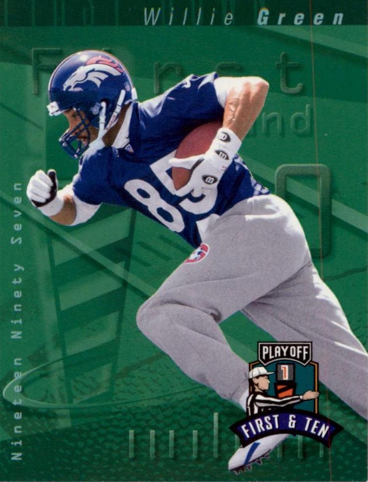 Willie Green #58 Football Cards 1997 Playoff 1st & 10