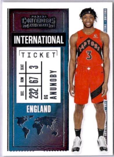 OG Anunoby #30 Basketball Cards 2020 Panini Contenders International