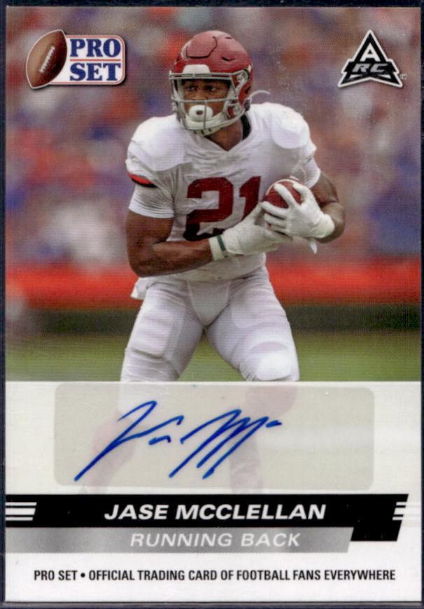 Jase McClellan #PSA-JMC 2022 Pro Set Draft Autograph Football