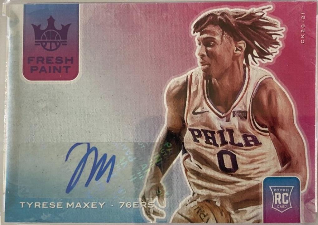 Tyrese Maxey #FP-TYR Basketball Cards 2020 Panini Court Kings Fresh Paint