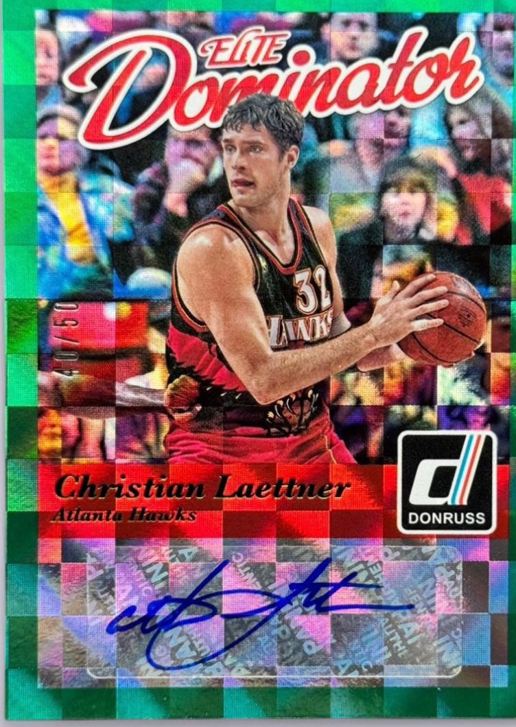 Christian Laettner #29 Basketball Cards 2014 Panini Donruss Elite Dominators Signatures