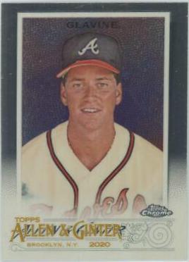 Tom Glavine #1 Baseball Cards 2020 Topps Allen & Ginter Chrome