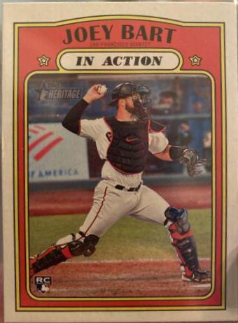 Joey Bart #50 Baseball Cards 2021 Topps Heritage