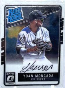Yoan Moncada #RRS-YM 2017 Panini Donruss Optic Rated Rookie Signatures Baseball