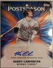 Kerry Carpenter [Orange] #PPA-KC Prices | 2025 Topps Postseason