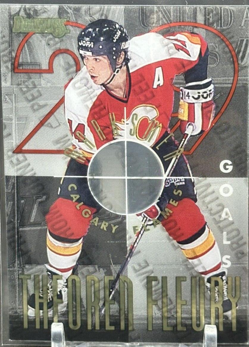 Theoren Fleury #6 Hockey Cards 1995 Donruss Marksmen