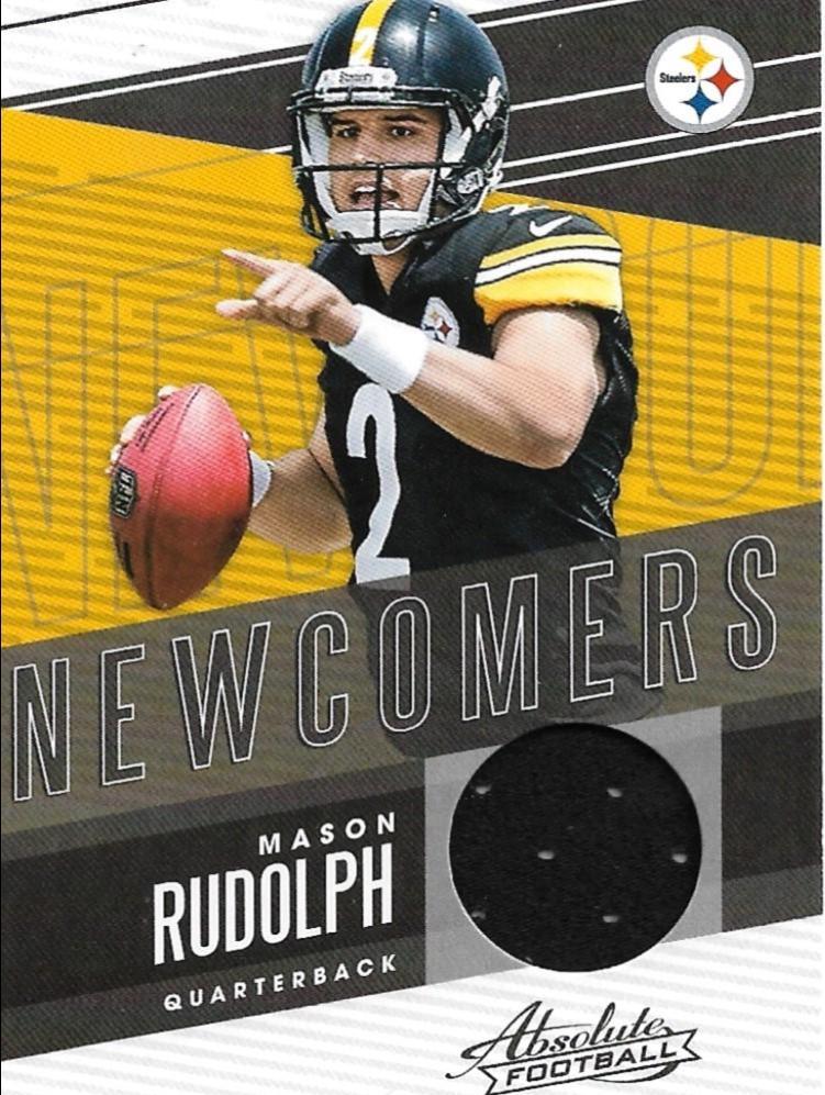 Mason Rudolph #NC-MR Football Cards 2018 Panini Absolute Newcomers