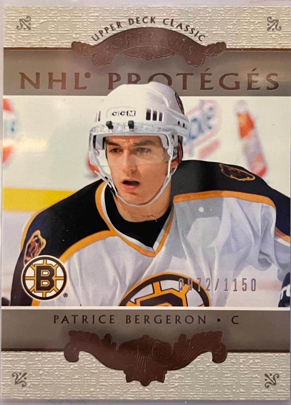 Patrice Bergeron #177 Hockey Cards 2003 Upper Deck Classic Portraits