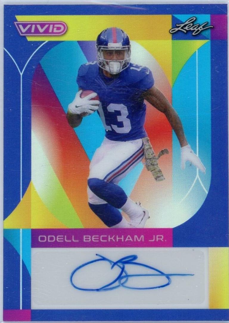 Odell Beckham Jr. [Prismatic Navy Blue] #BA-OBJ Prices | 2023 Leaf ...