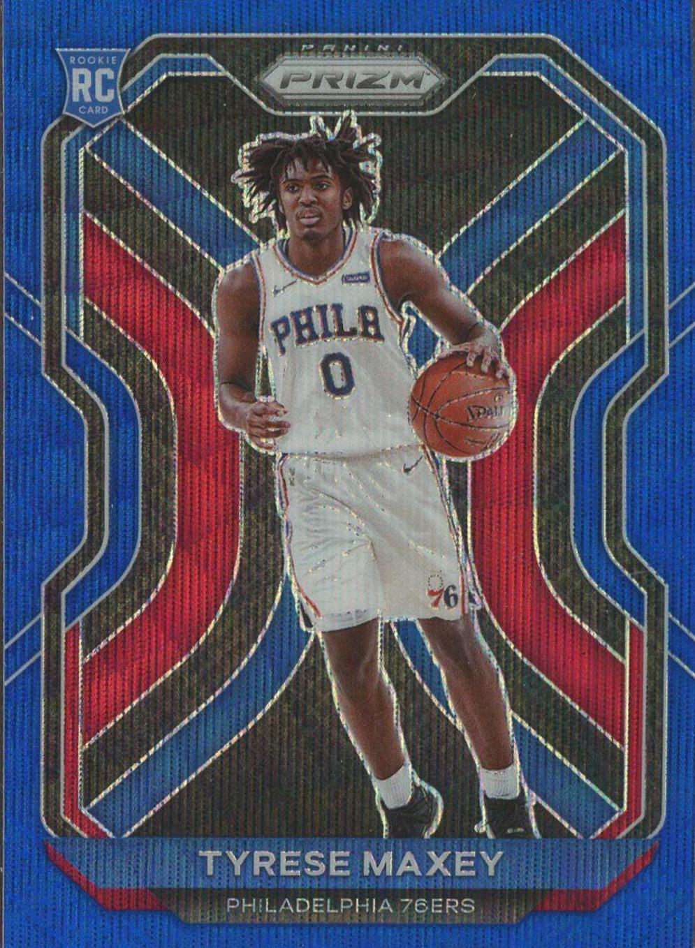 2020 Tyrese Maxey [Blue Wave Prizm] #256