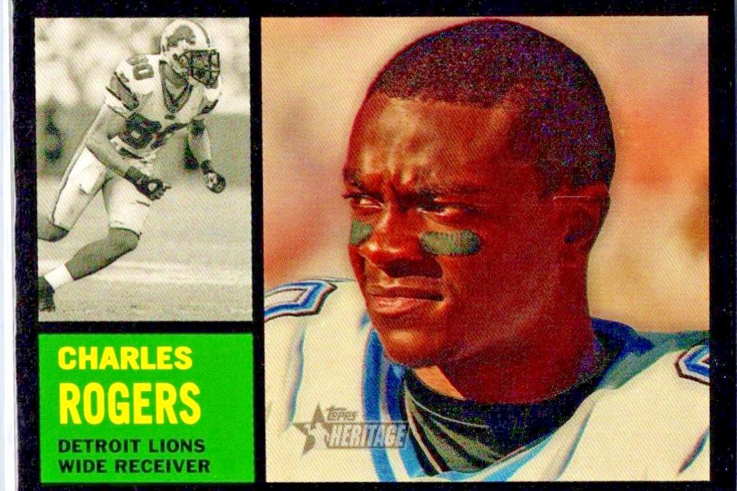 Charles Rogers #11 Football Cards 2005 Topps Heritage