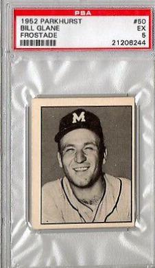 Bill Glane #50 Baseball Cards 1952 Parkhurst Frostade