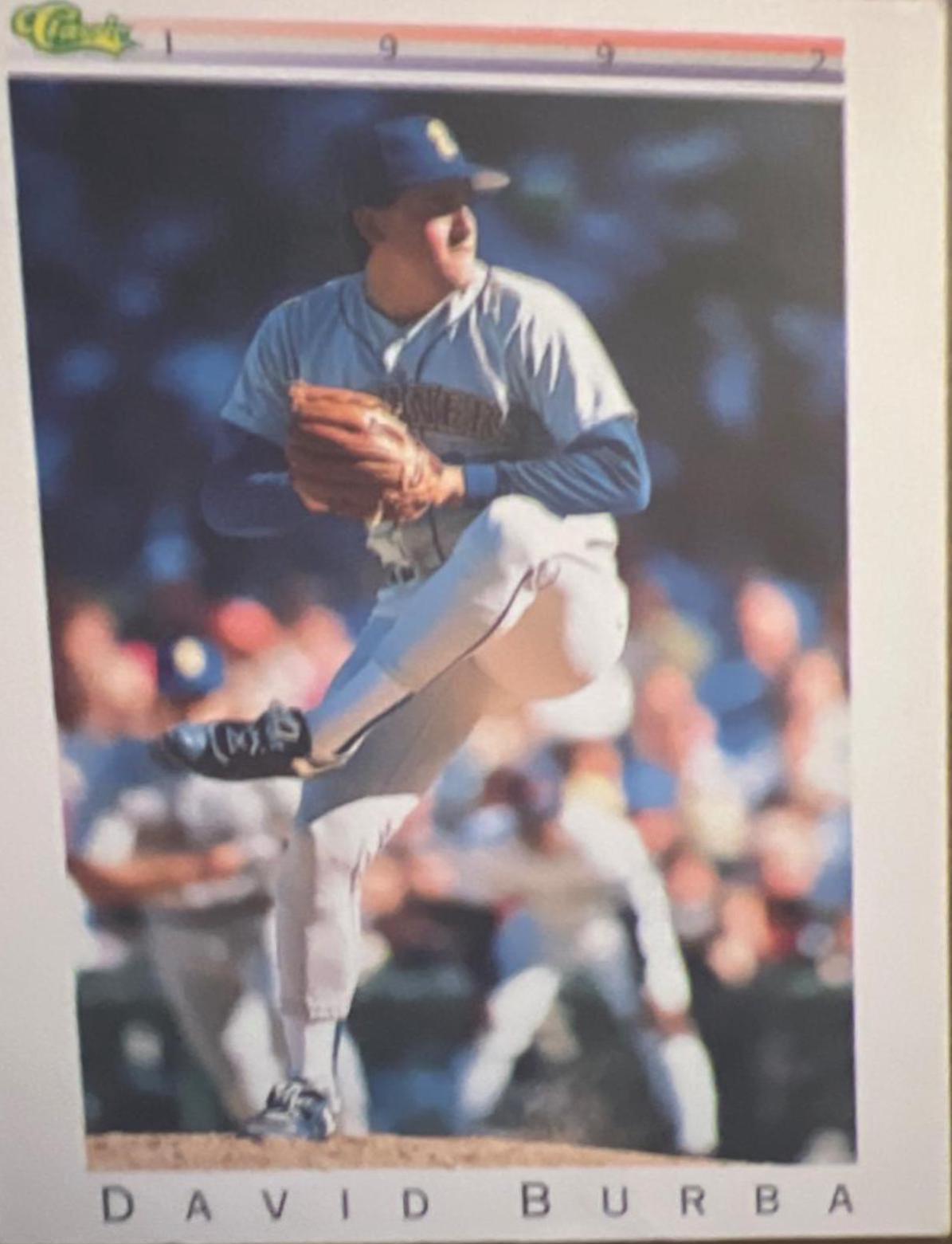 David Burba #T21 Baseball Cards 1992 Classic