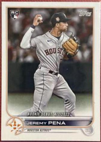 Jeremy Pena #US276 Baseball Cards 2022 Topps Update