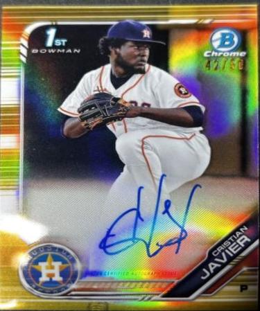 Cristian Javier [Gold Refractor] #CPA-CJ