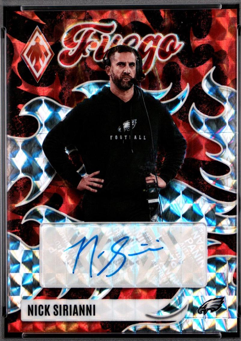 Nick Sirianni #FUS-NSI 2025 Panini Phoenix Fuego Signature Football