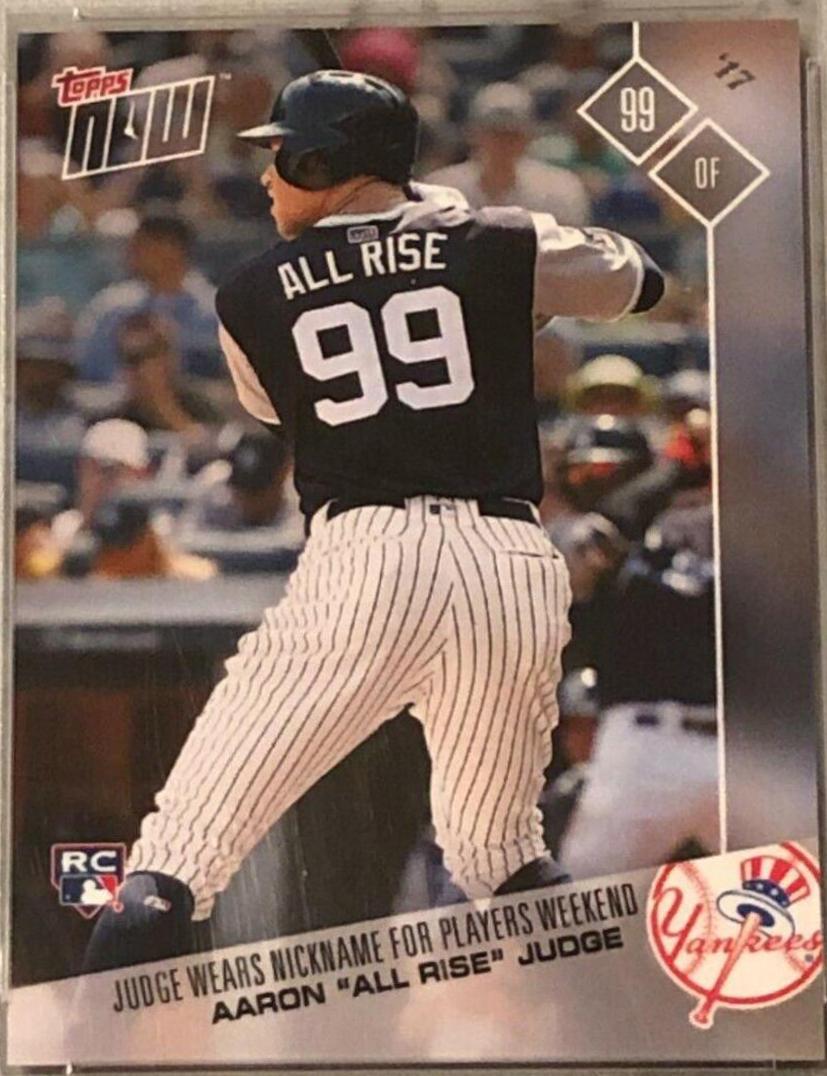Aaron Judge #PW-91 Baseball Cards 2017 Topps Now Players Weekend