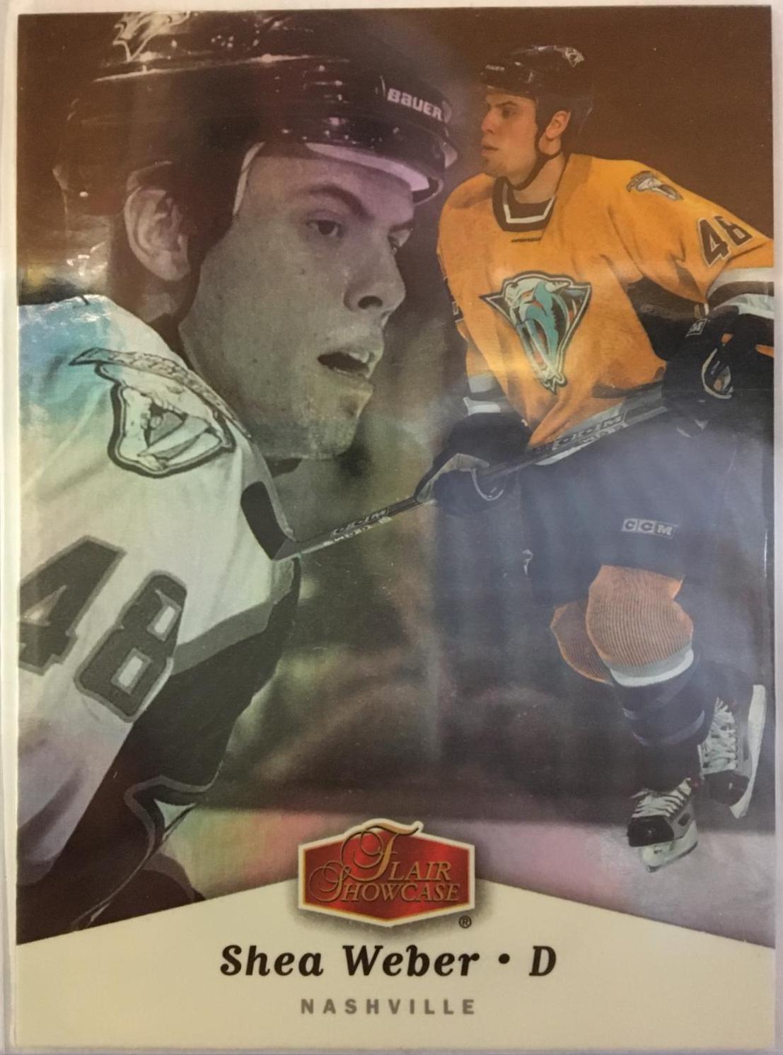 Shea Weber #59 Hockey Cards 2006 Flair Showcase