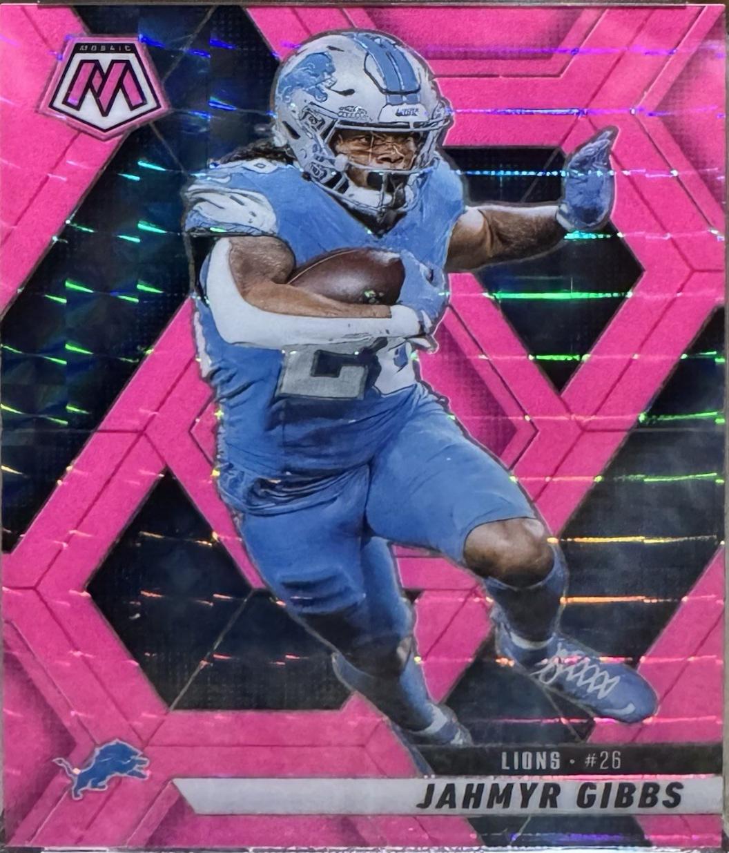Jahmyr Gibbs [Pink Fluorescent] #103 Prices | 2025 Panini Mosaic