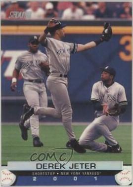 Derek Jeter #30 Baseball Cards 2001 Stadium Club