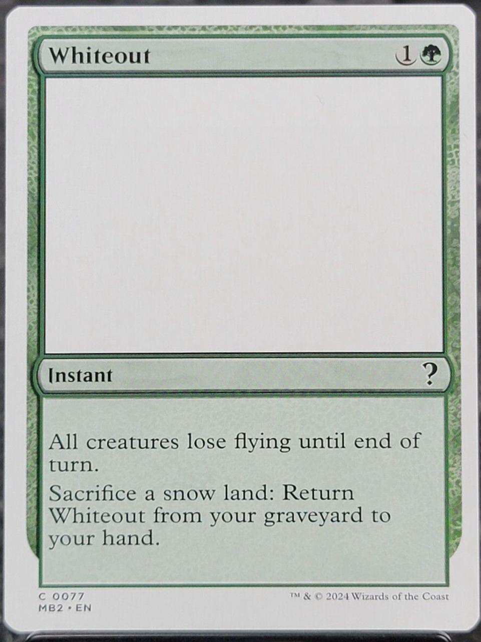 Whiteout (Magic Mystery Booster 2)